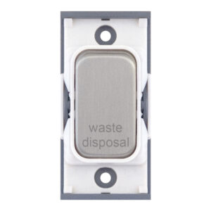 Grid switch module - 20A DP switch engraved "waste disposal" - Range GRID360