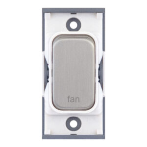 Grid switch module - 20A DP switch engraved "fan" - Range GRID360