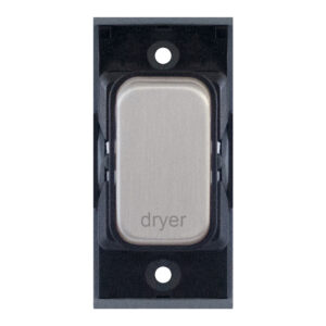 Grid switch module - 20A DP switch engraved "dryer" - Range GRID360