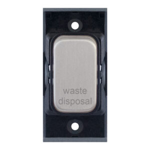 Grid switch module - 20A DP switch engraved "waste disposal" - Range GRID360