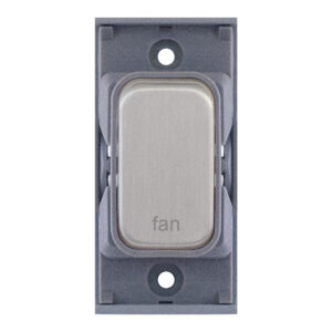 Grid switch module - 20A DP switch engraved "fan" - Range GRID360