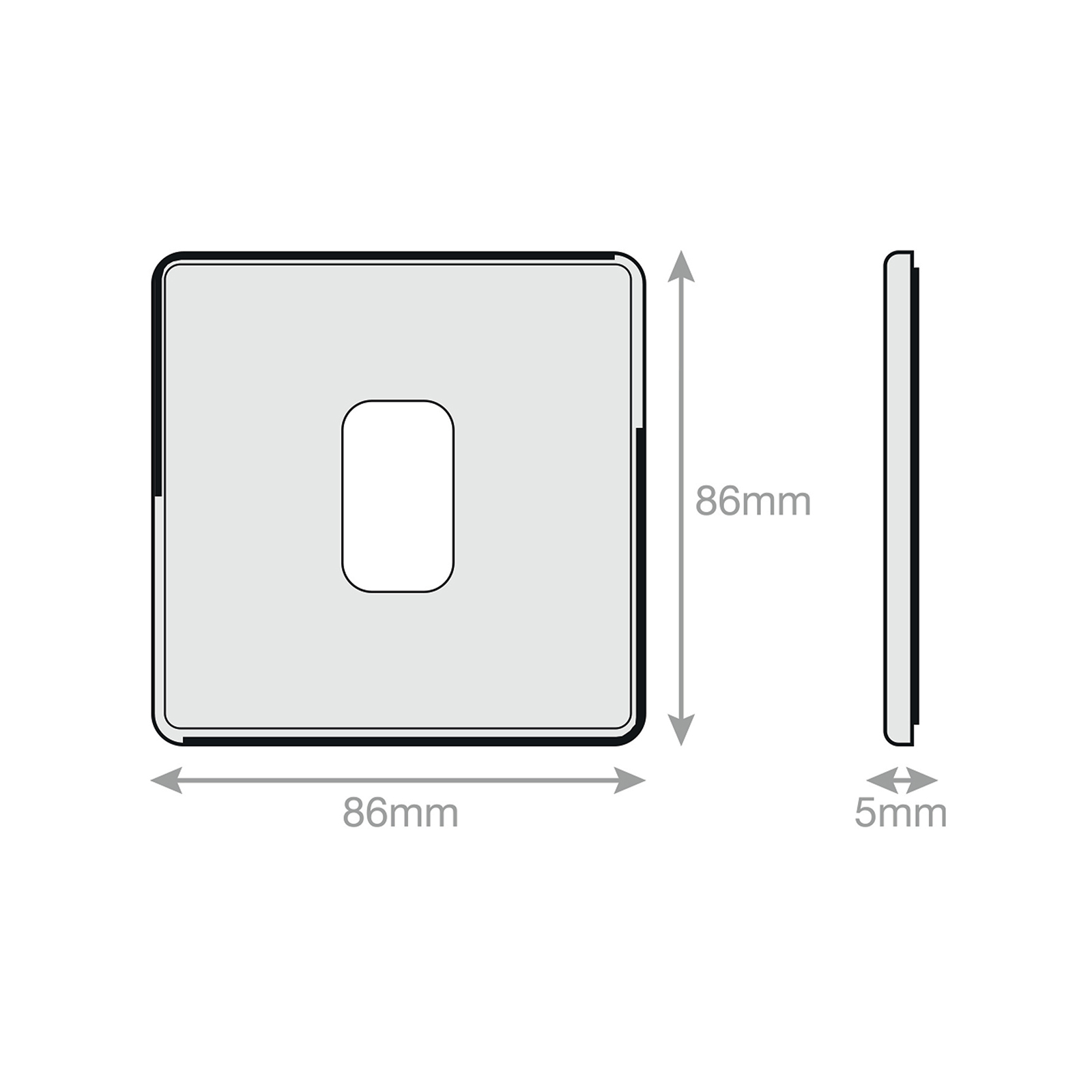5M-PLUS - GRID360 Modular Plate - 1 Aperture - Range GRID360