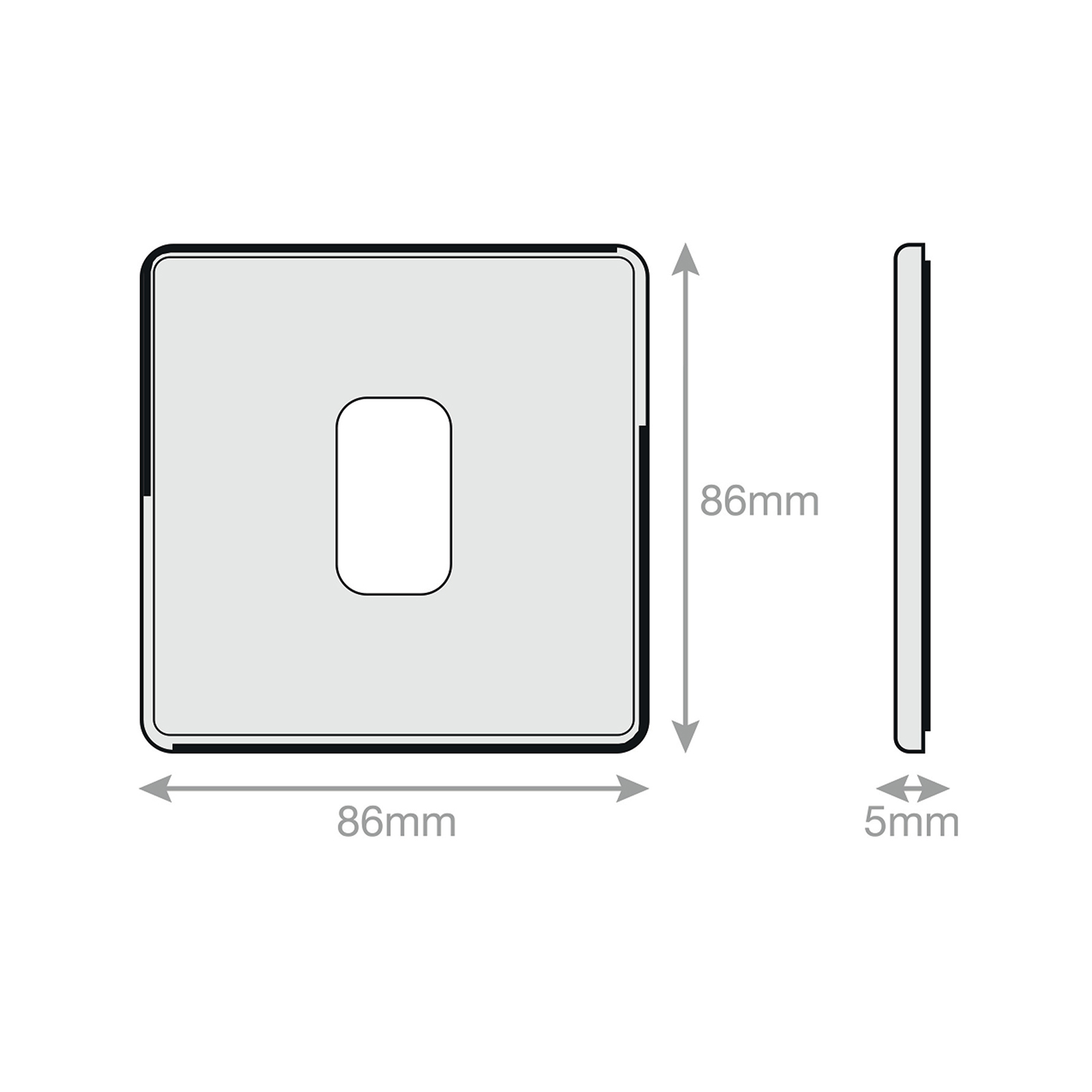 5M-PLUS - GRID360 Modular Plate - 1 Aperture - Range GRID360