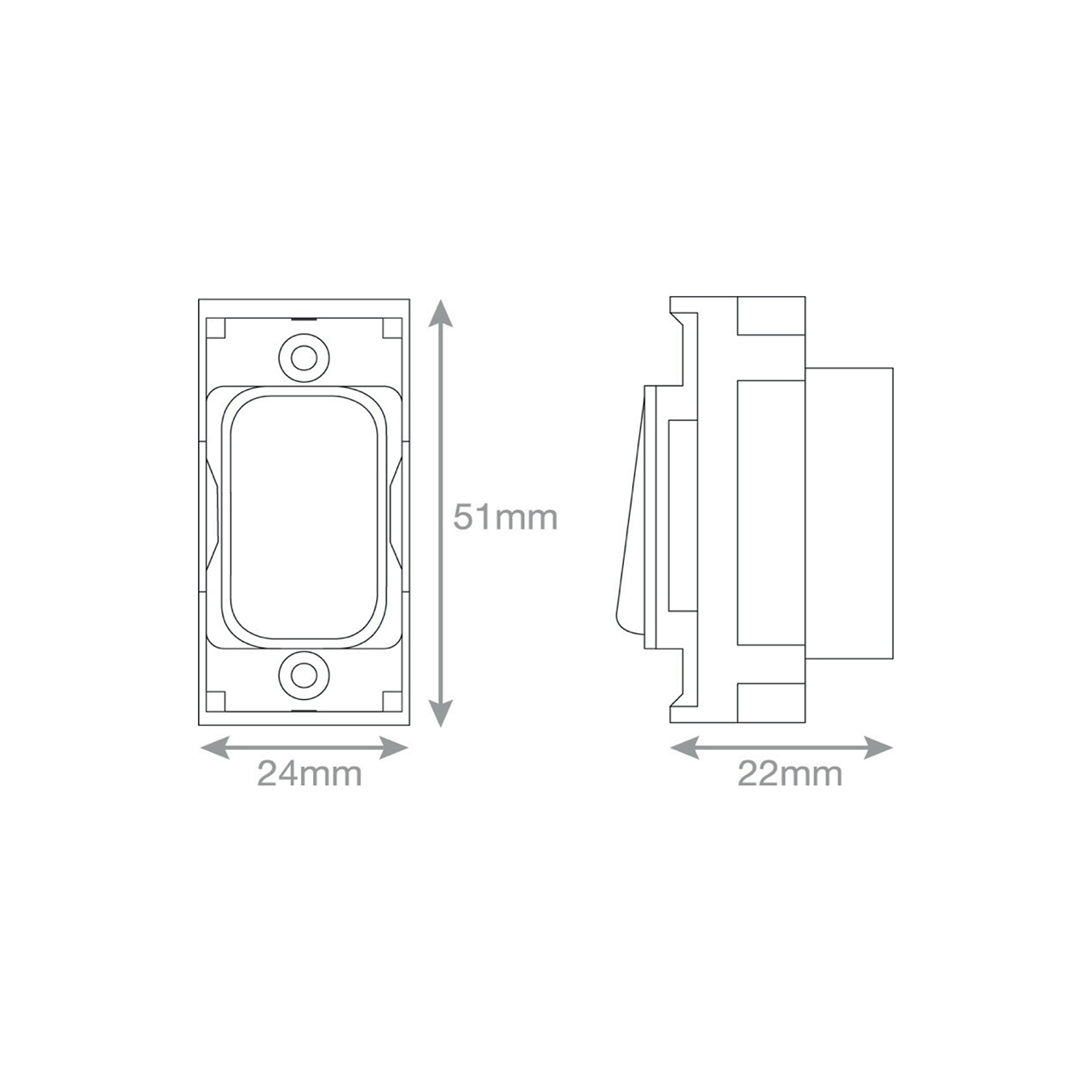 GRID360 Module - 10A Fan Isolator Switch -  Selectric GRID360