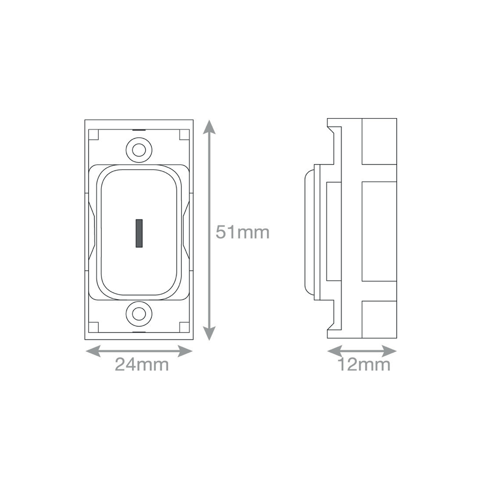 GRID360 Module - 20 Amp DP 1 Way Key Switch -  Selectric GRID360