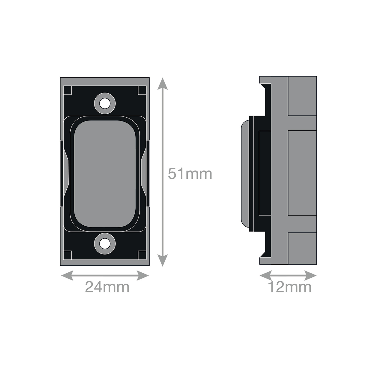 Grid switch module - blank plate - Range GRID360
