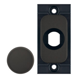 Grid dimmer adaptor plate, matt black metal - Range Selectric GRID360 Modular Plates & Modules