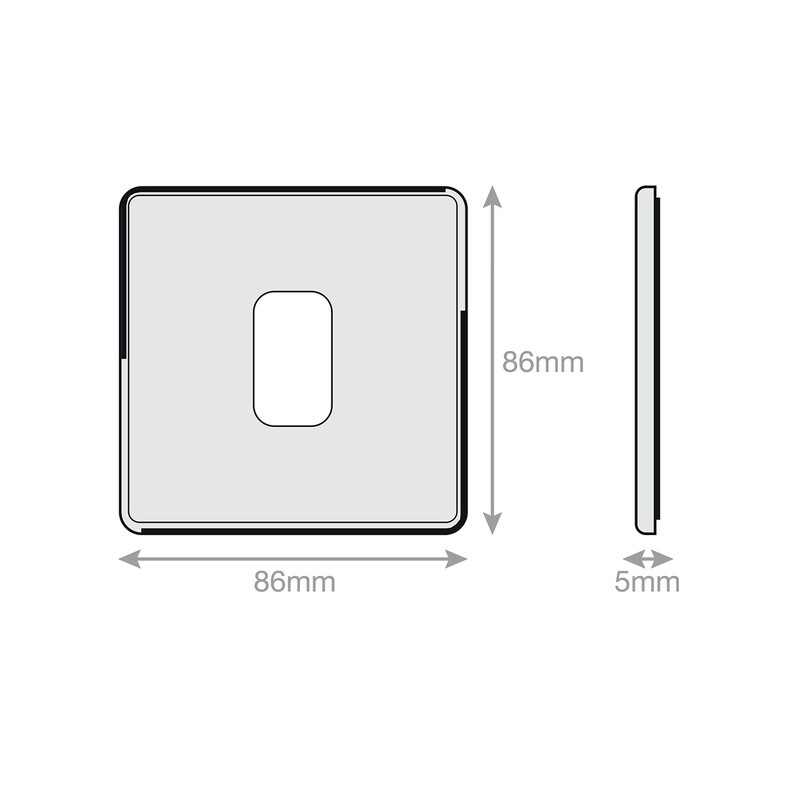 5M-PLUS - GRID360 Modular Plate - 1 Aperture - Range GRID360