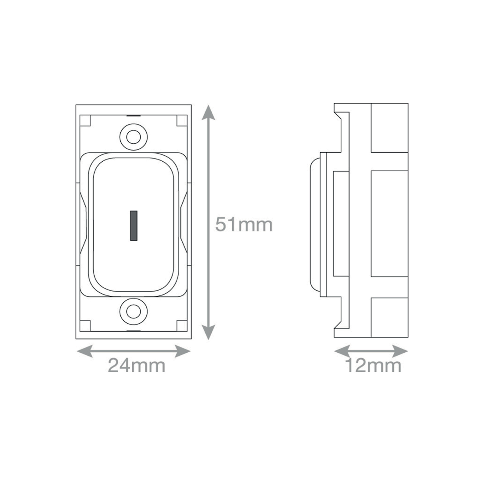 GRID360 Module - 20 Amp DP 1 Way Key Switch -  Selectric GRID360