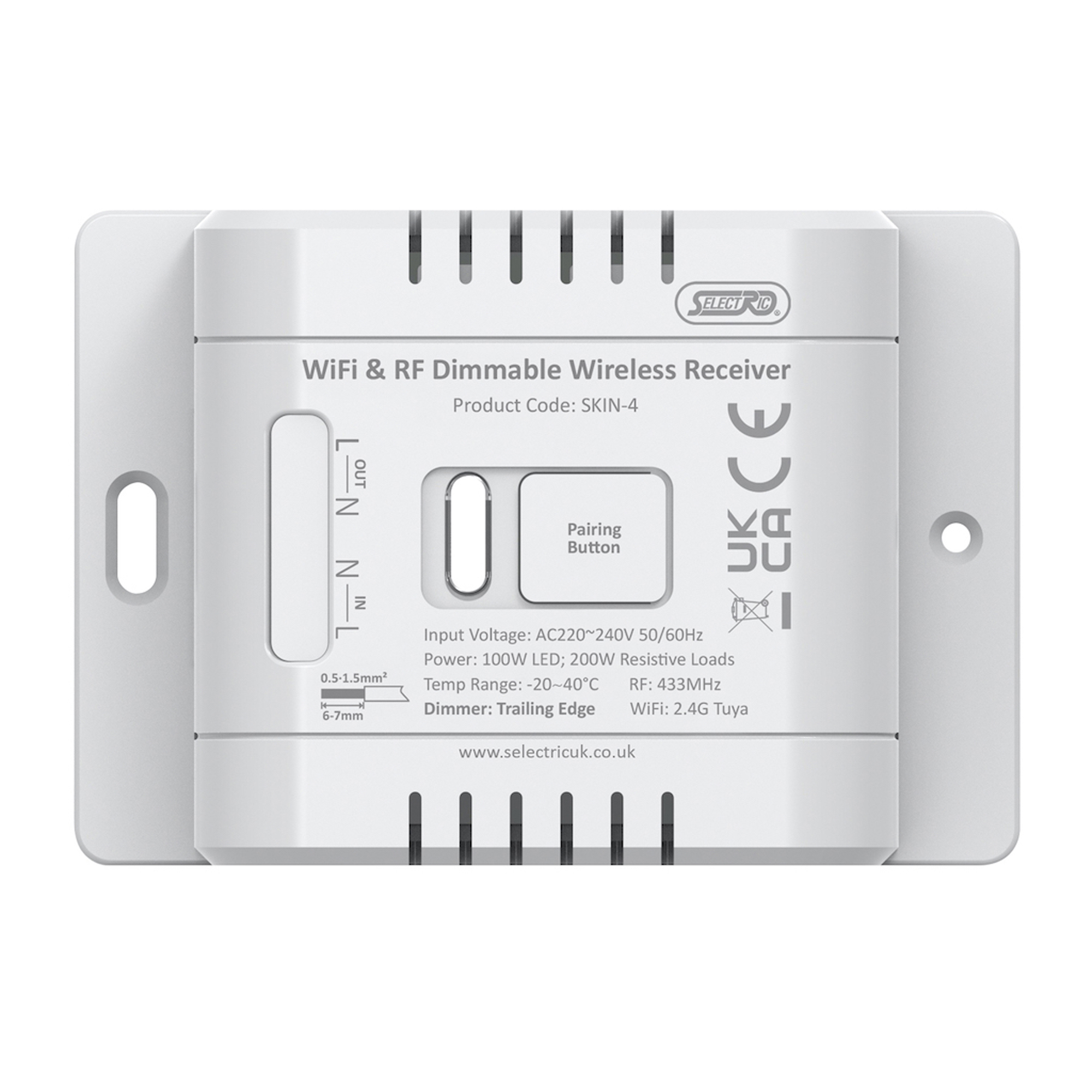 GRID360 Kinetic Wireless Receiver - Smart & Standard On / Off Control for Dimming - GRID360 Kinetic