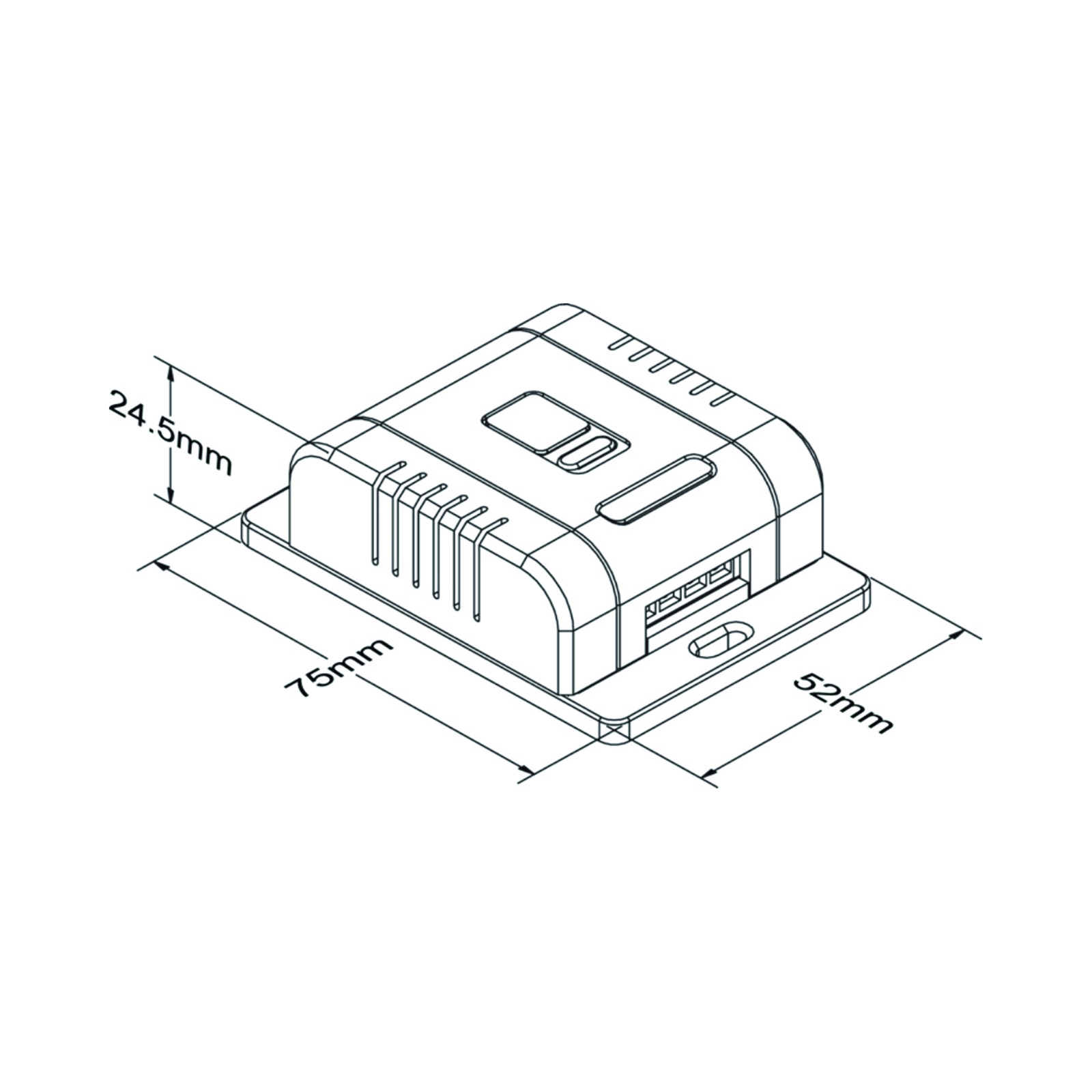 GRID360 Kinetic Wireless Receiver - Smart & Standard On / Off Control for Dimming - GRID360 Kinetic