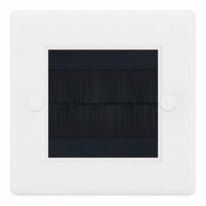 Selectric 2 Aperture Brush Plate White with Black Brush