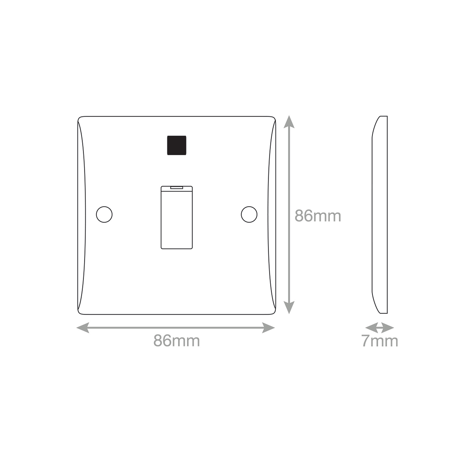 20 Amp DP Switch with Neon WATER HEATER - Range Selectric Smooth