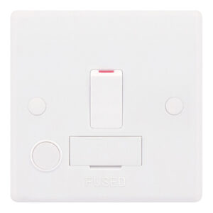 13 Amp Fused Connection Unit with Flex Outlet DP - Switched - Range Selectric Smooth