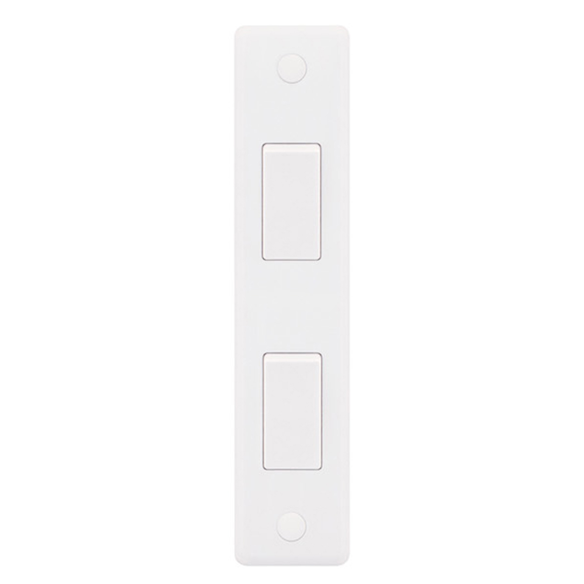 10 Amp Architrave Switch 2 Gang 2 Way - X-Rated - Range Selectric Smooth