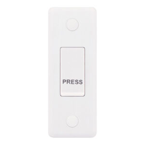 10 Amp Architrave Switch PRESS 1 Gang 1 Way - X-Rated - Range Selectric Smooth