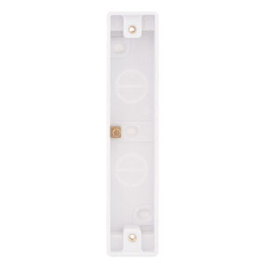 2 Gang Surface Pattress Box - Architrave - 16mm Deep - Range Selectric Smooth