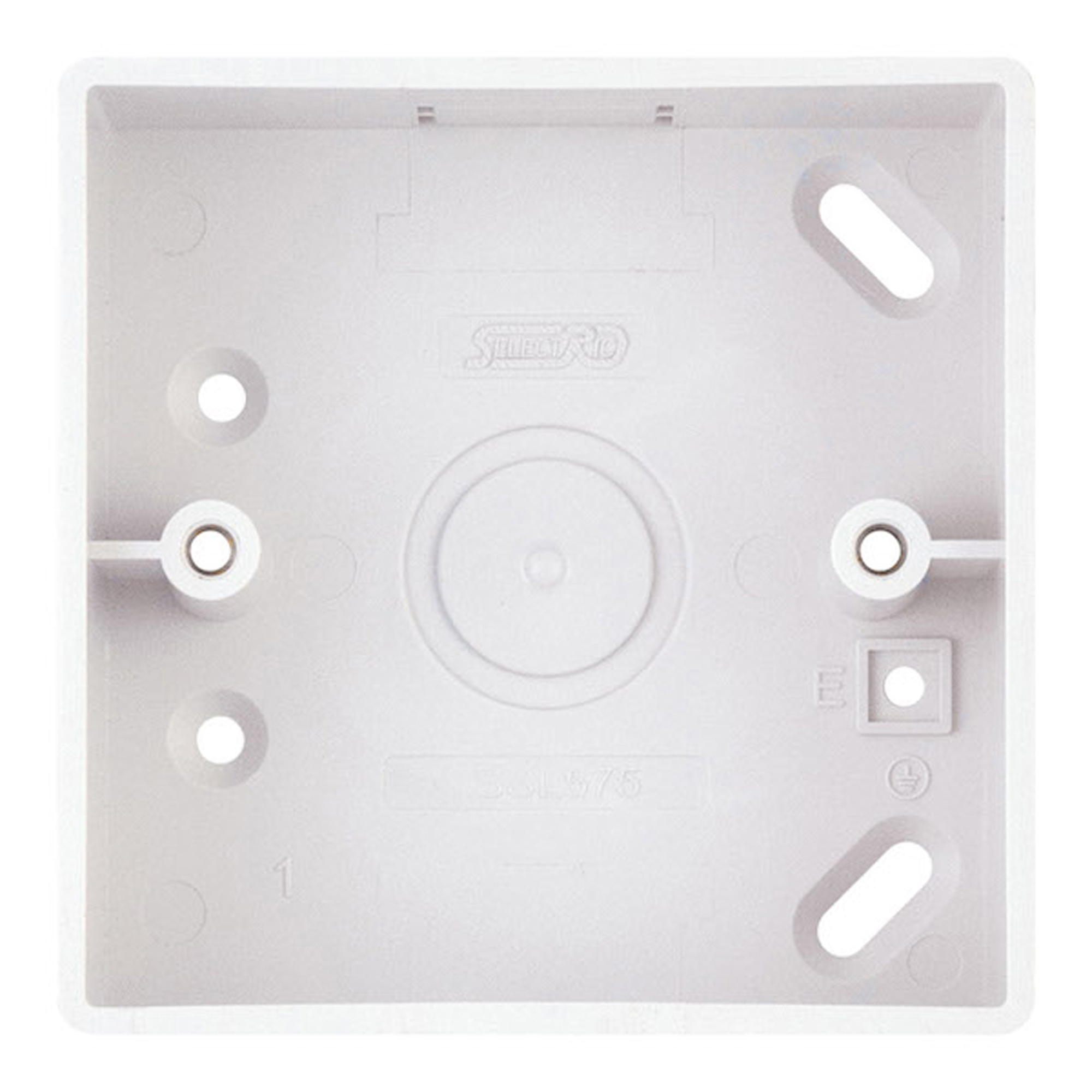 1 Gang Surface Pattress Box - 30mm Deep - ABS - Range Selectric Smooth