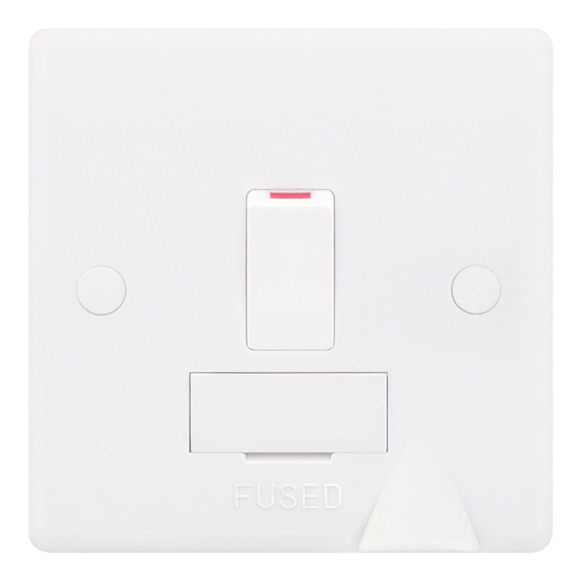 13 Amp Fused Connection Unit with Bottom Flex Outlet DP - Switched - Range Selectric Smooth