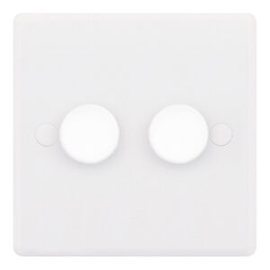 LED Dimmer - 5-100W, 2 Gang 2 Way - Range Selectric Smooth