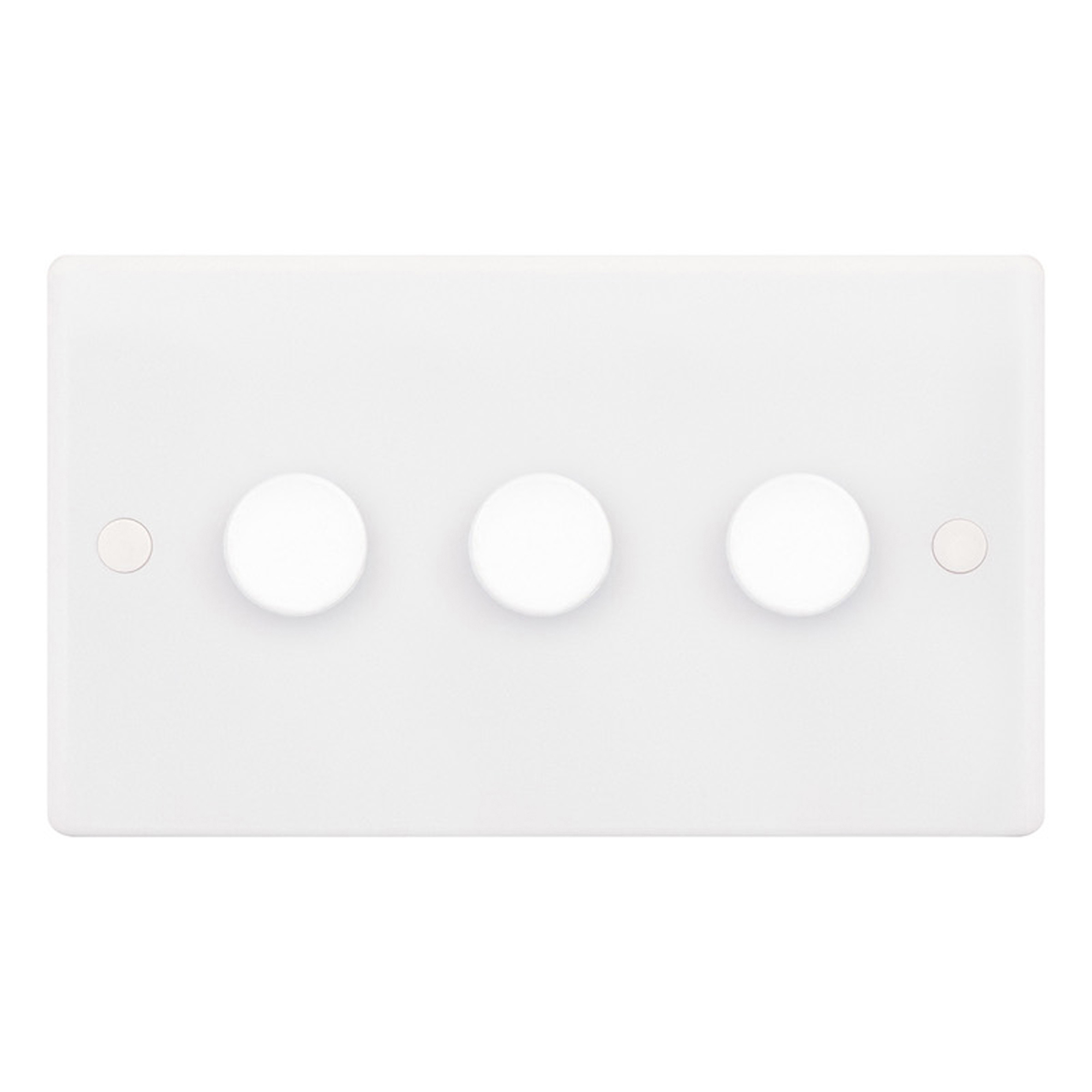 LED Dimmer - 5-100W, 3 Gang 2 Way - Range Selectric Smooth