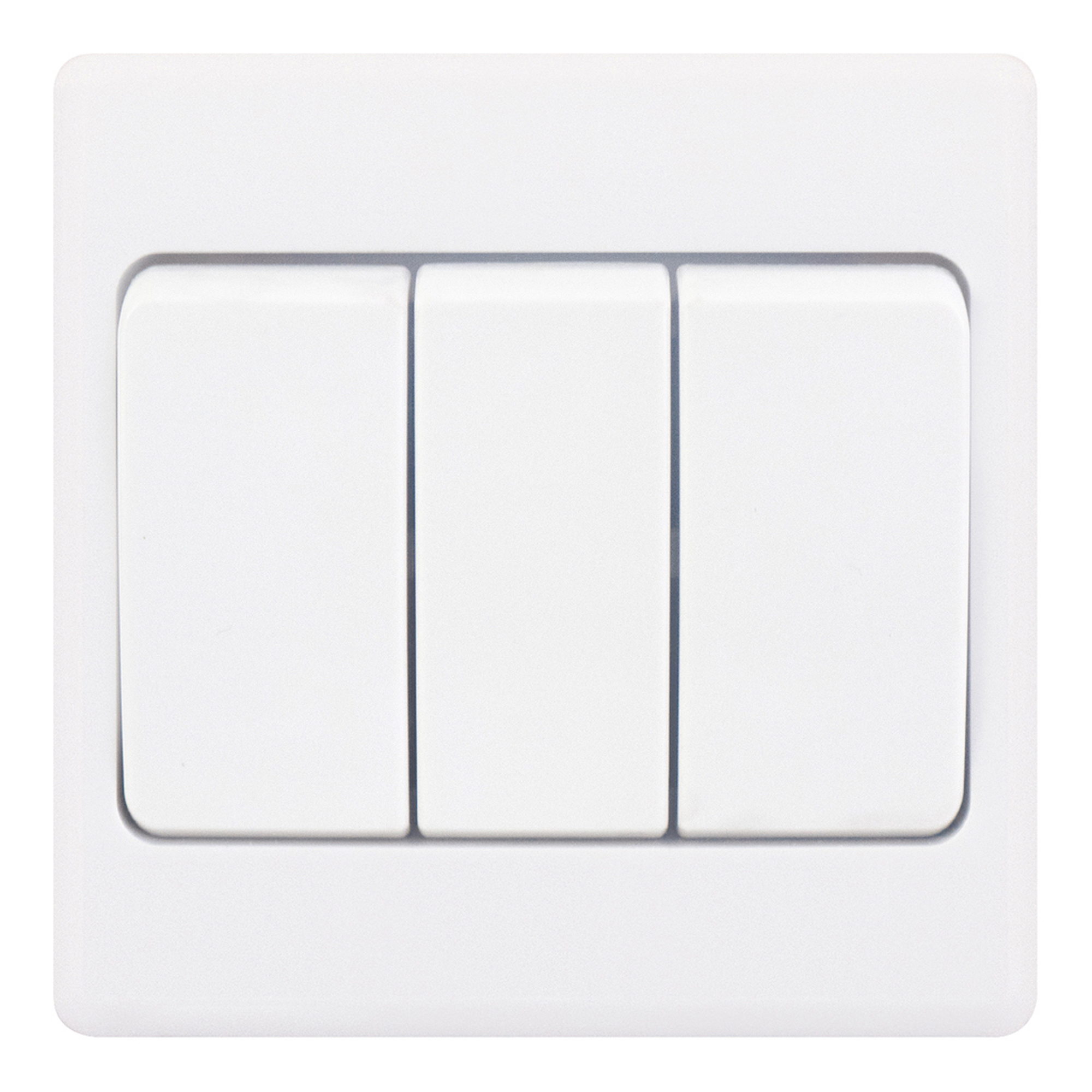 10 Amp Wide Rocker Plate Switch - 3 Gang 2 Way - X-Rated - Range Selectric Smooth