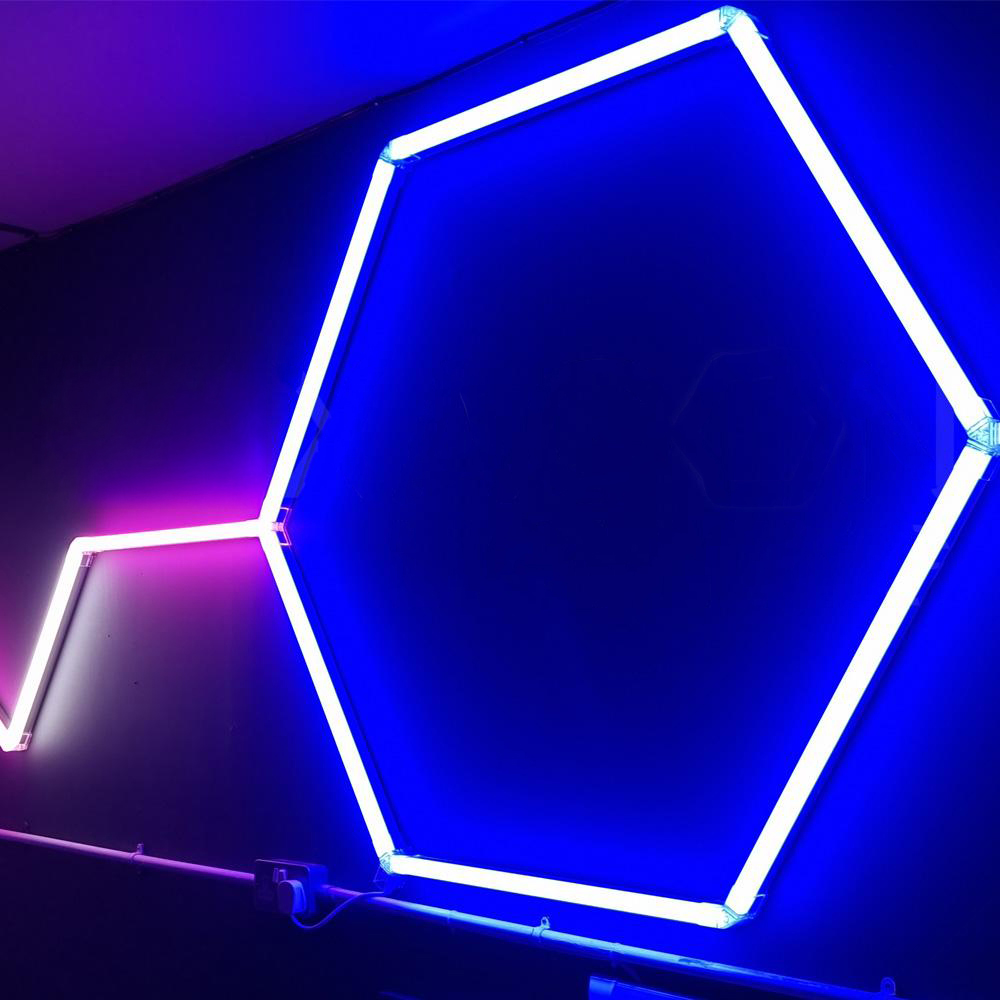 Small Blue Hexagon Light Single