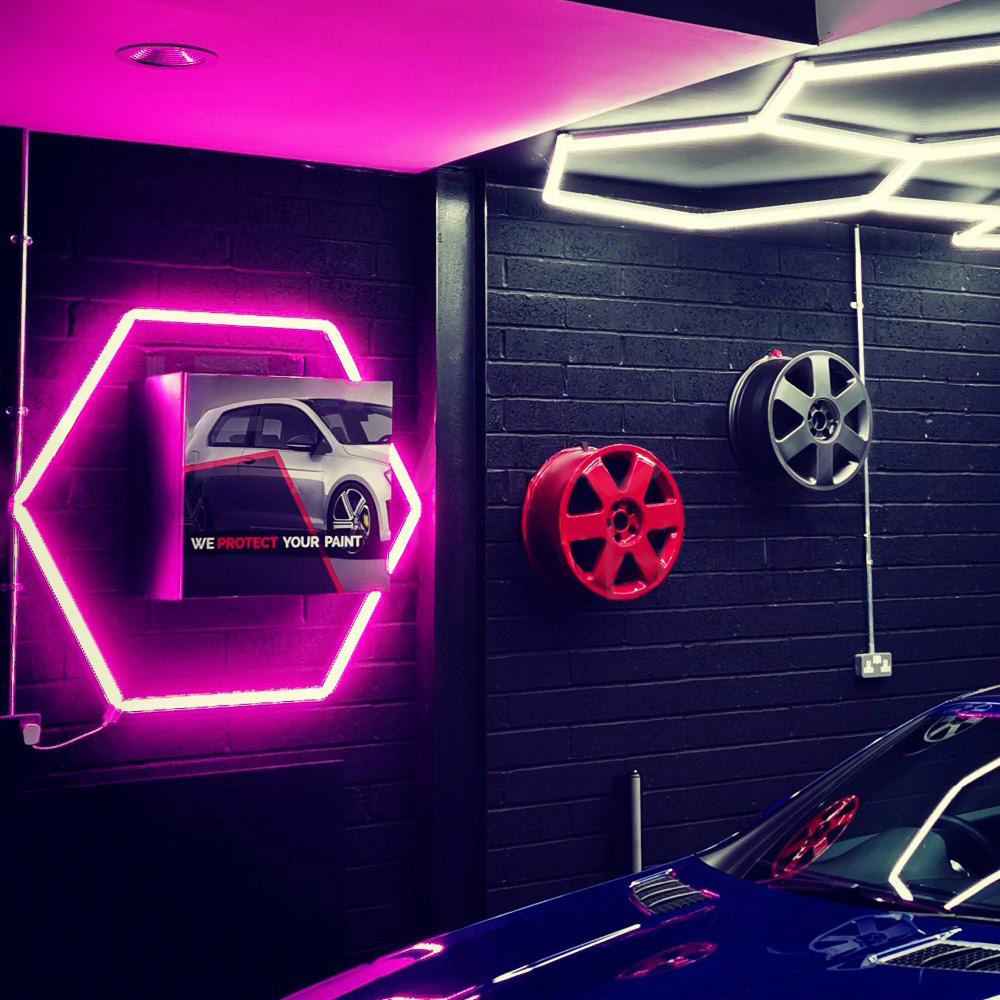 Small Pink Hexagon Light Single