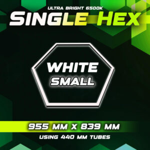 Small White Hexagon Lighting Single