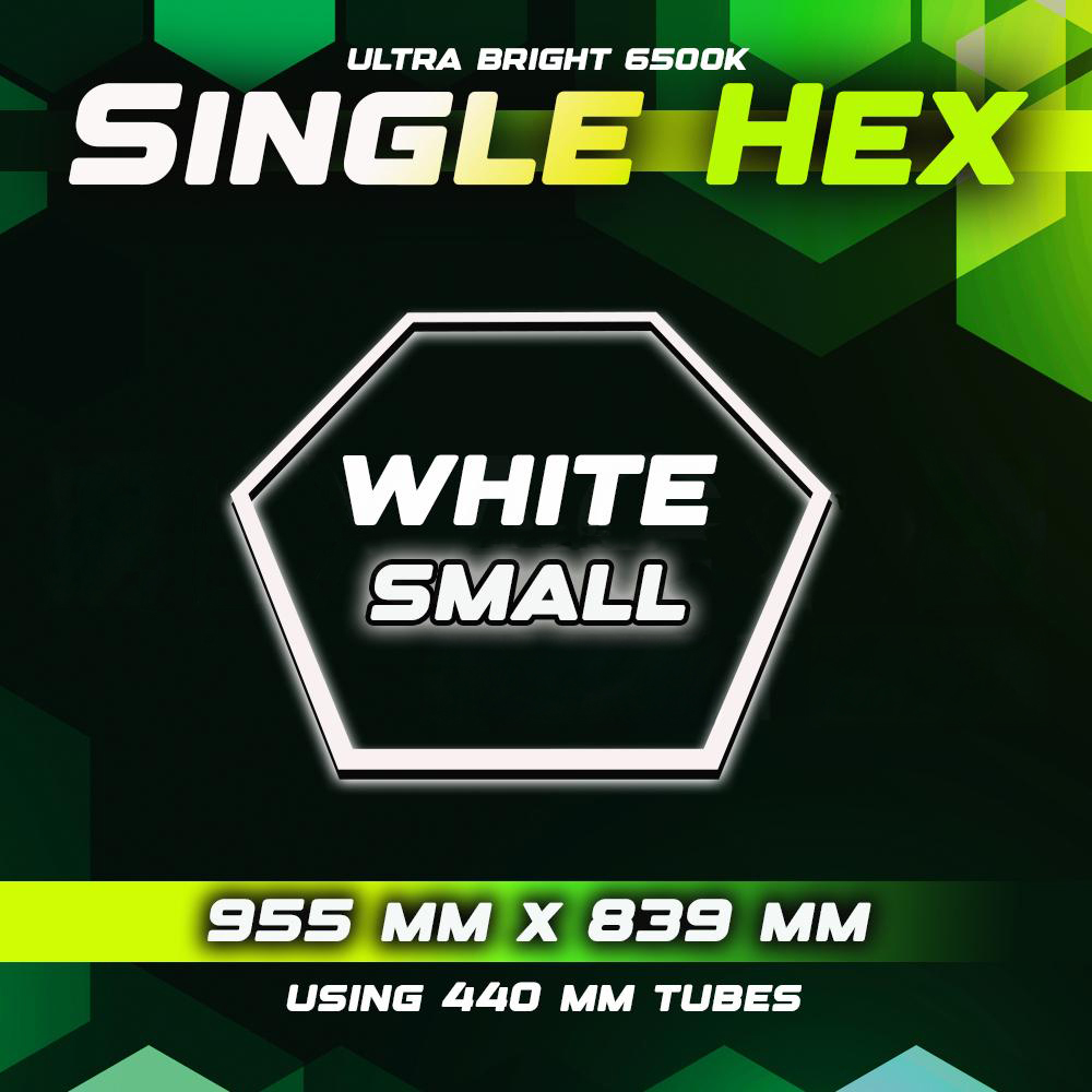 Small White Hexagon Lighting Single