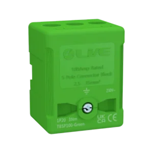 Live TB5P100-GREEN Terminal Block 100A