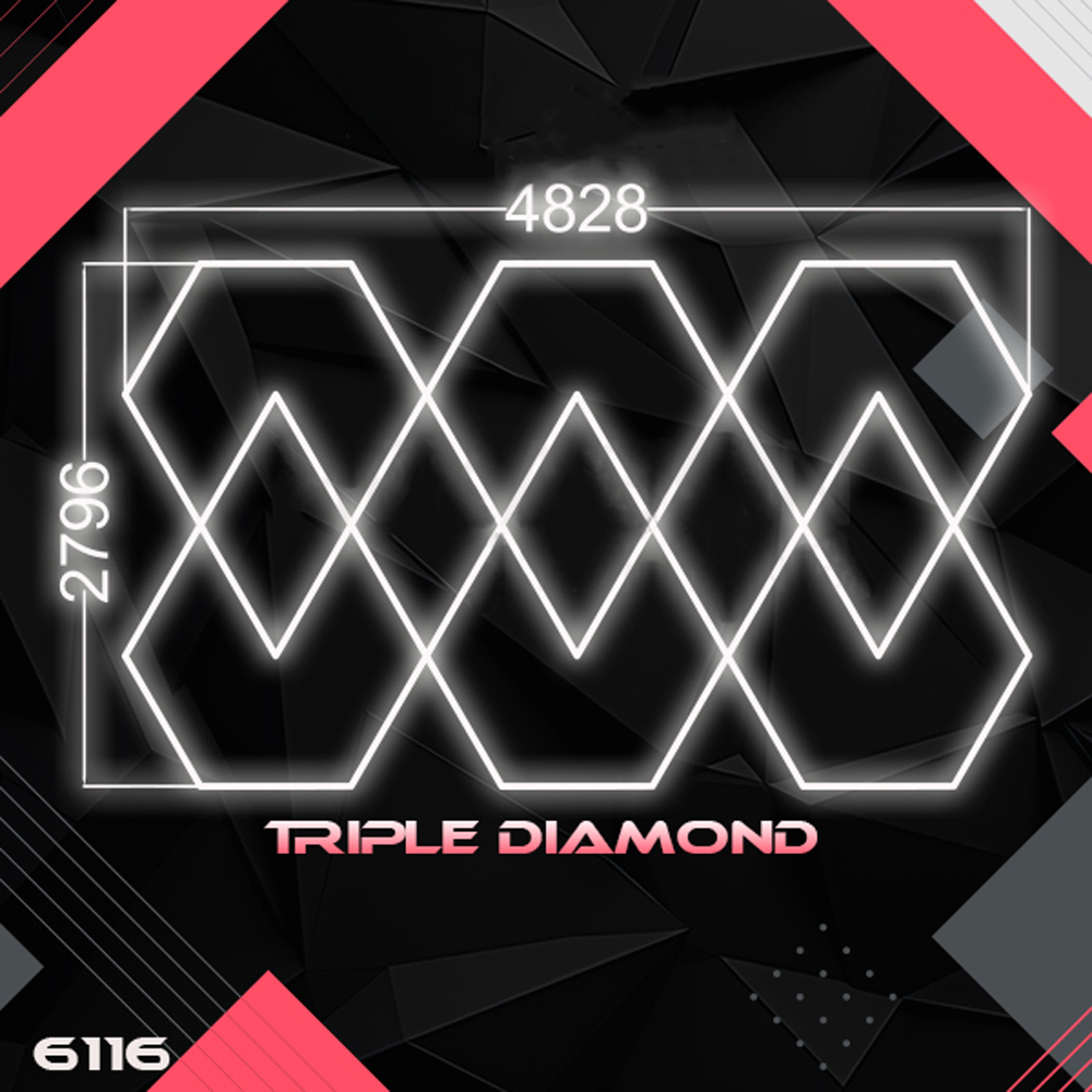 Triple Diamond GEO Lighting Grid