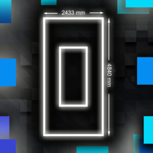 Twin Border LED Lighting Grid - 6500K LED