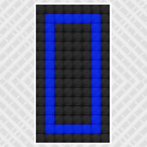 blue black - DIY Standard Single Vented Tile Garage Pack - 3.2m x 6m