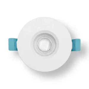 Harled Quad+ Fire Rated LED Downlight Switchable 5W-7W and 4 CCT IP65 Dimmable White Bezel