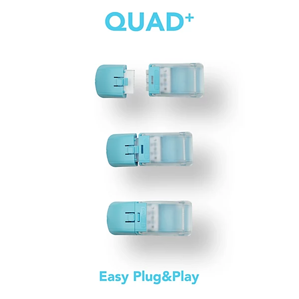 Harled Quad+ Fire Rated LED Downlight Switchable 5W-7W and 4 CCT IP65 Dimmable White Bezel