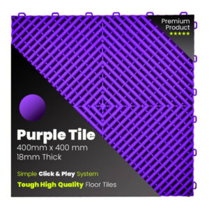 purple tile - Single Vented Garage Floor Tiles