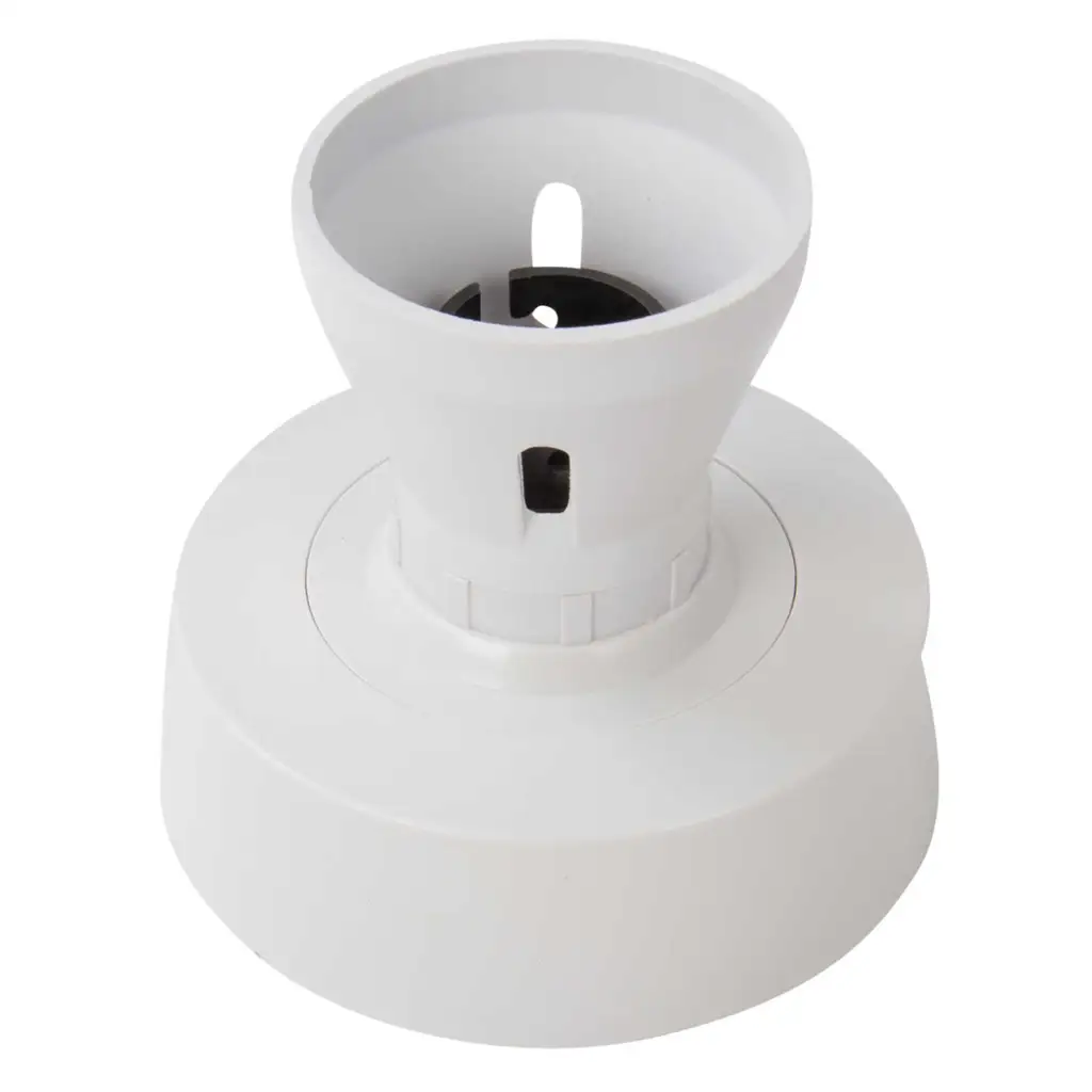 Selectric LG8327 Straight T2 Pre-Wired Clear Base Batten Lampholder Bulk White