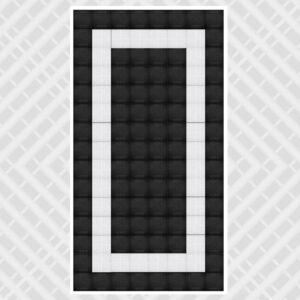 white black - DIY Standard Single Vented Tile Garage Pack - 3.2m x 6m