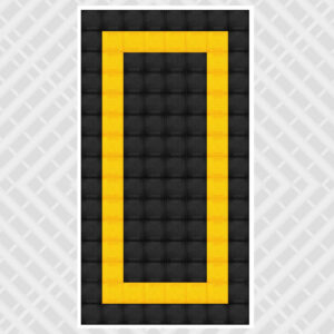 yellow black - DIY Small Single Garage Vented Tile Pack - 2.8m x 6m