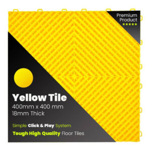 yellow tile - Single Vented Garage Floor Tiles