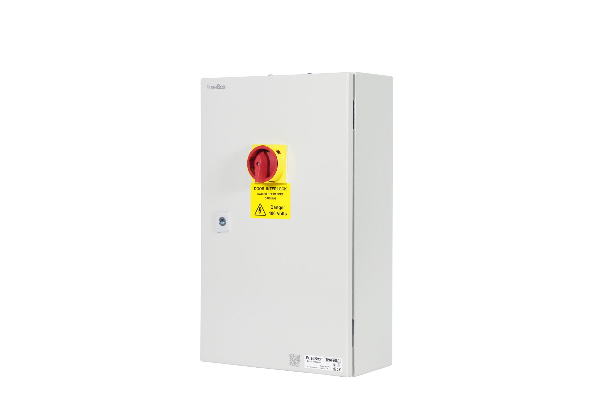 Fusebox TPNFS080 80A TP&N Metal Fused Switch with Door Interlock IP65