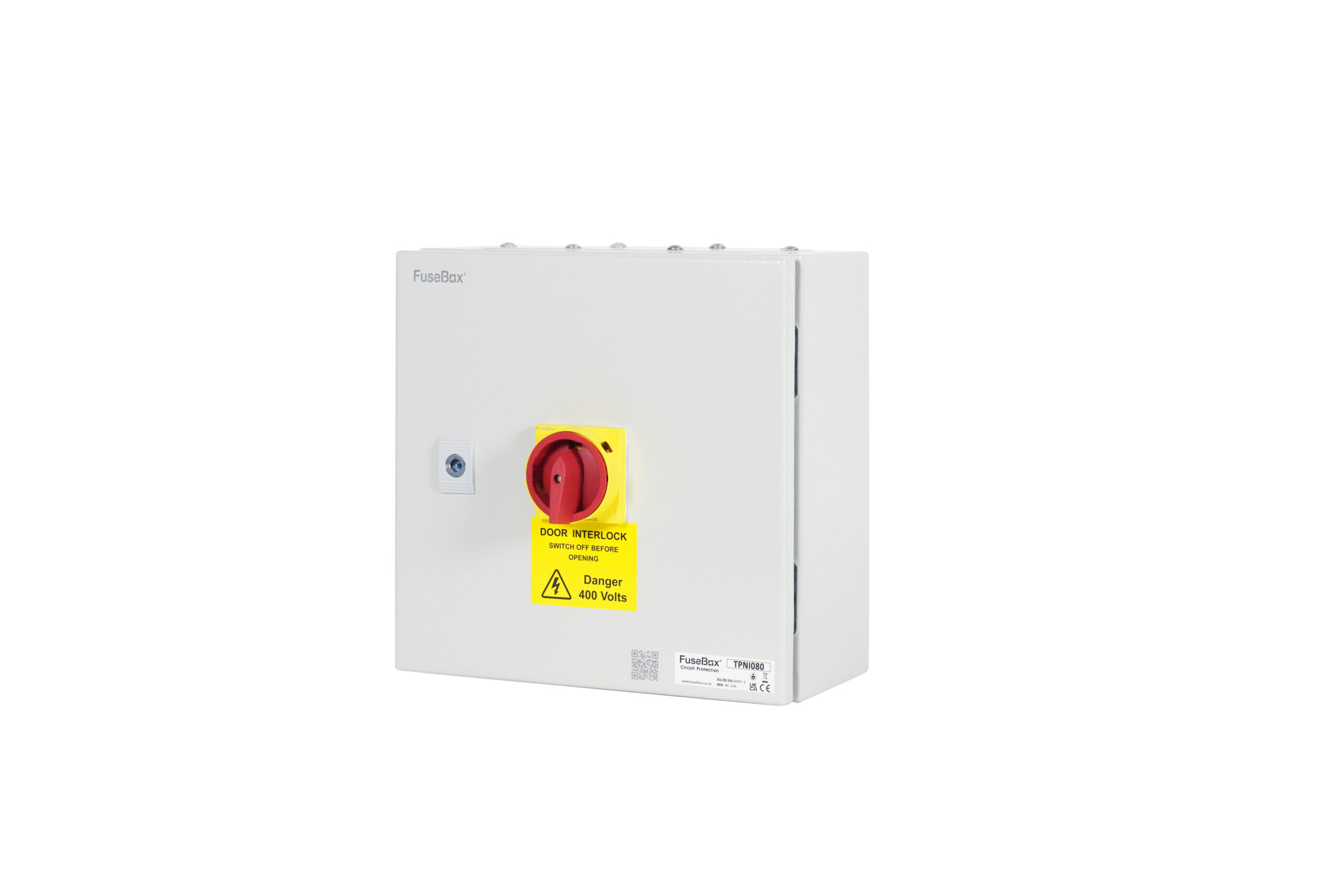 Fusebox TPNI080 80A TP&N Metal Isolator Switch Disconnector