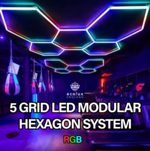 5 Grid Led Modular Hexagon System - RGB
