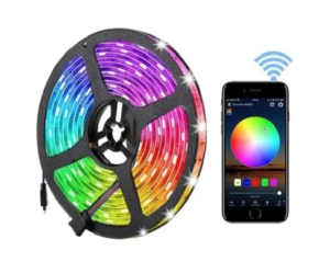 Ecolux 5 Metre Smart LED Strip - RGB+CCT+Dim - 12v - 24w, WIFI & Bluetooth