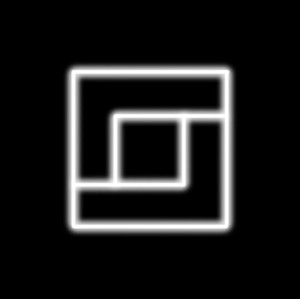 Ecolux 2 x 60w - Greek Key Linear Frame (Pack of 2)