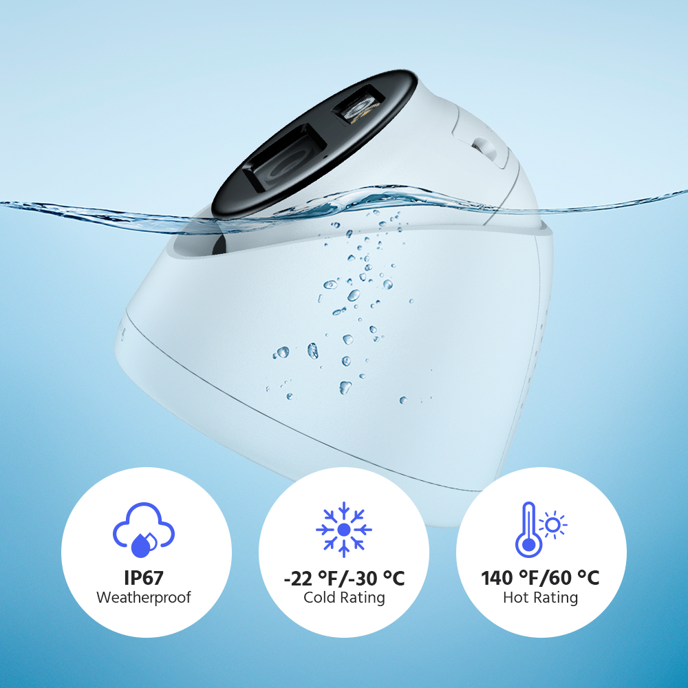 Hizone pro – Smart Hybrid Light Two Way Audio PoE IP Camera | IPT240W-HT | 4MP, 1920 × 1080 @ 25 fps (White)