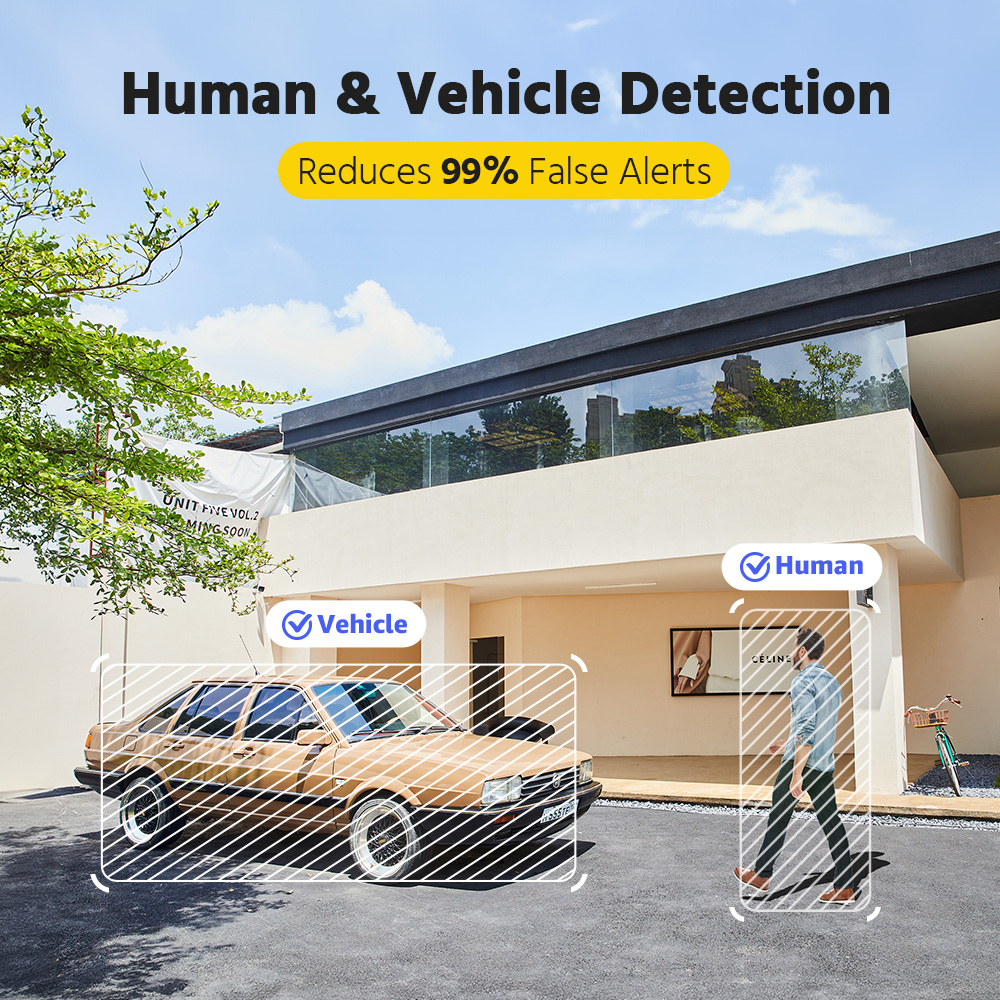Hizone pro – Smart Hybrid Light Two Way Audio PoE IP Camera | IPT240W-HT | 4MP, 1920 × 1080 @ 25 fps (White)