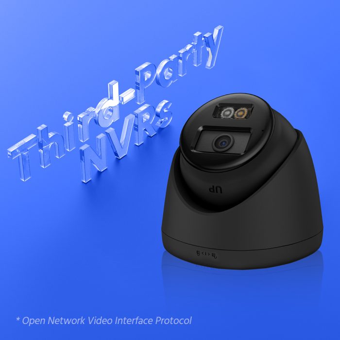 Hizone pro – Smart Hybrid Light Two Way Audio PoE IP Camera | IPT280B-HT | 4K 8MP, 3840×2160 @ 15 fps (Black)