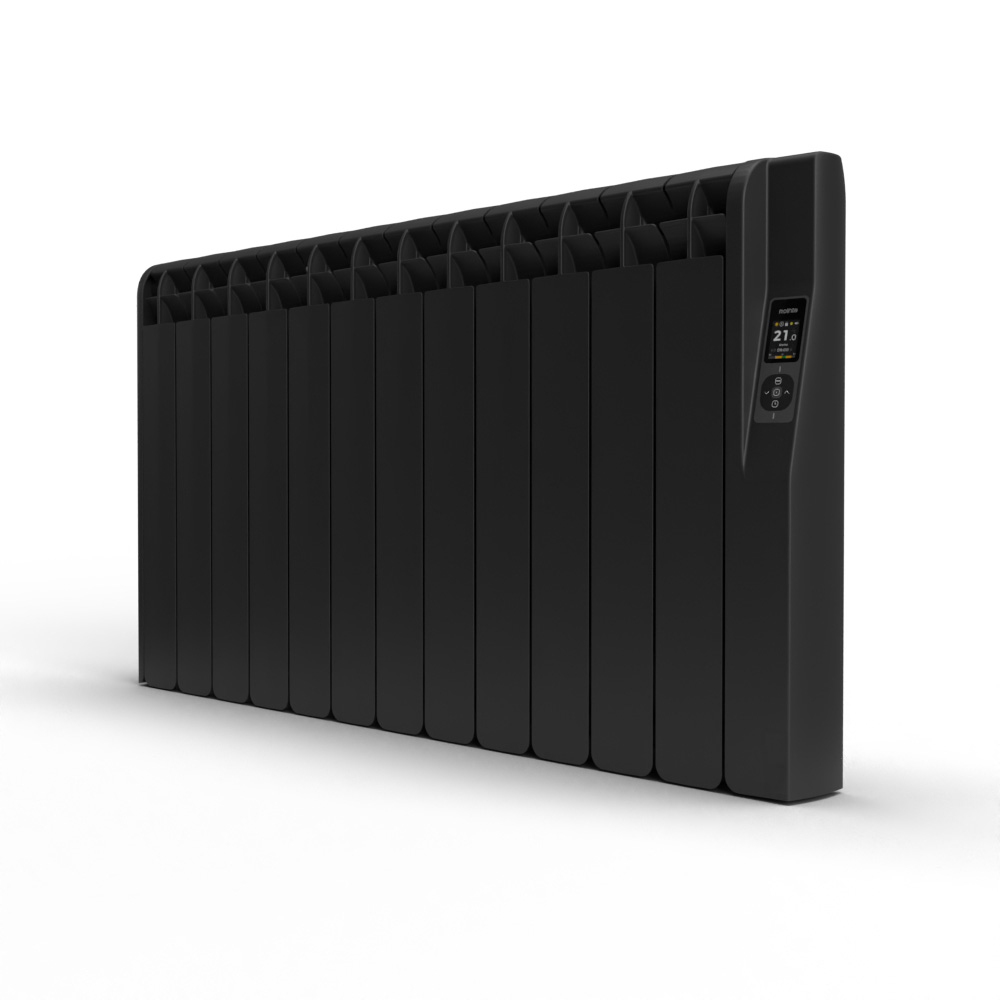 Rointe Kyros - KRIB1800RAD4 - Wi-Fi Electric Radiator, Black, 1800W, 12 Elements